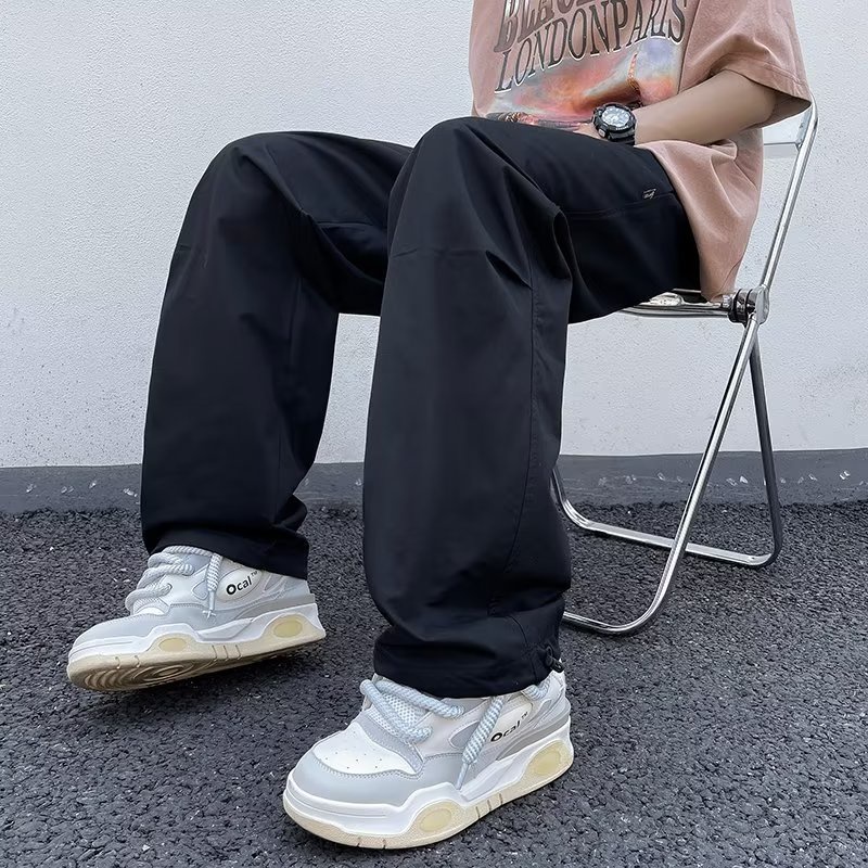 Quần Dài Ống Rộng Phong Cách Đường Phố Mỹ Cá Tính Cho Nam