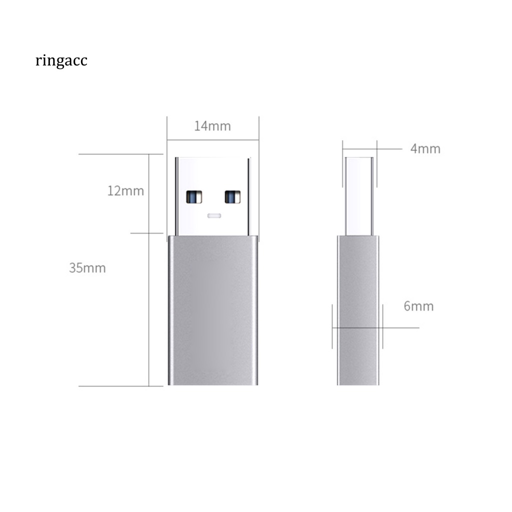 Bộ Chuyển Đổi Sạc Nhanh Type-C Sang USB30 OTG PD Bằng Hợp Kim Nhôm Cho Laptop / PC