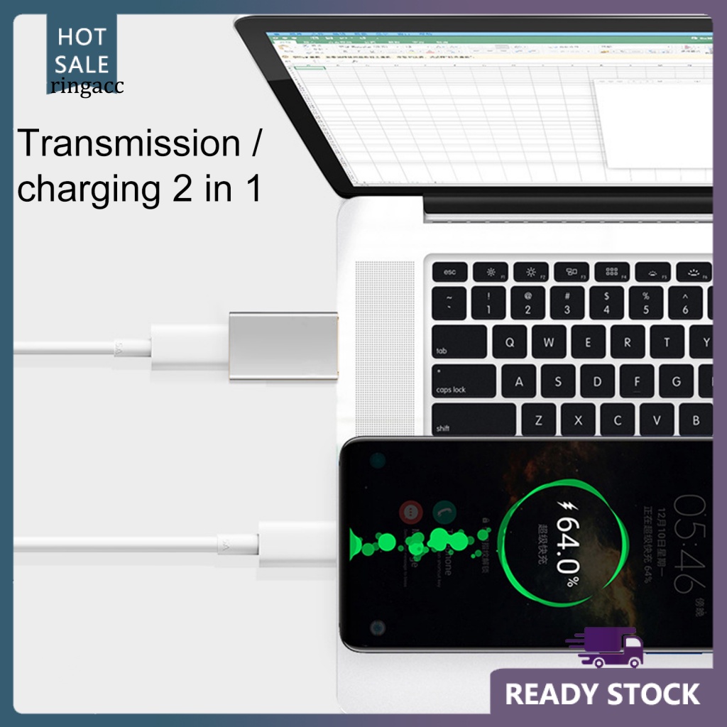 Bộ Chuyển Đổi Sạc Nhanh Type-C Sang USB30 OTG PD Bằng Hợp Kim Nhôm Cho Laptop / PC