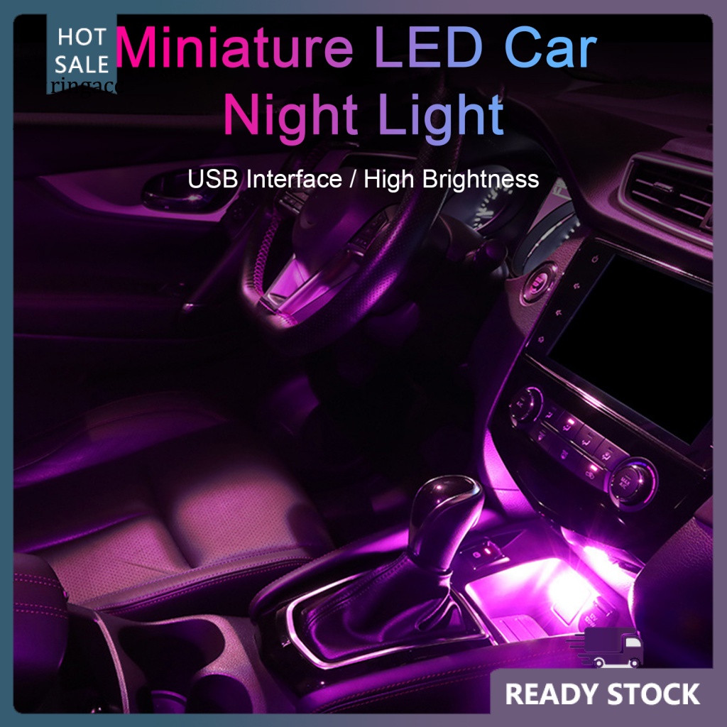 Rga Đèn Ngủ LED Giao Diện USB Tạo Không Khí Thông Dụng Cho Xe Hơi