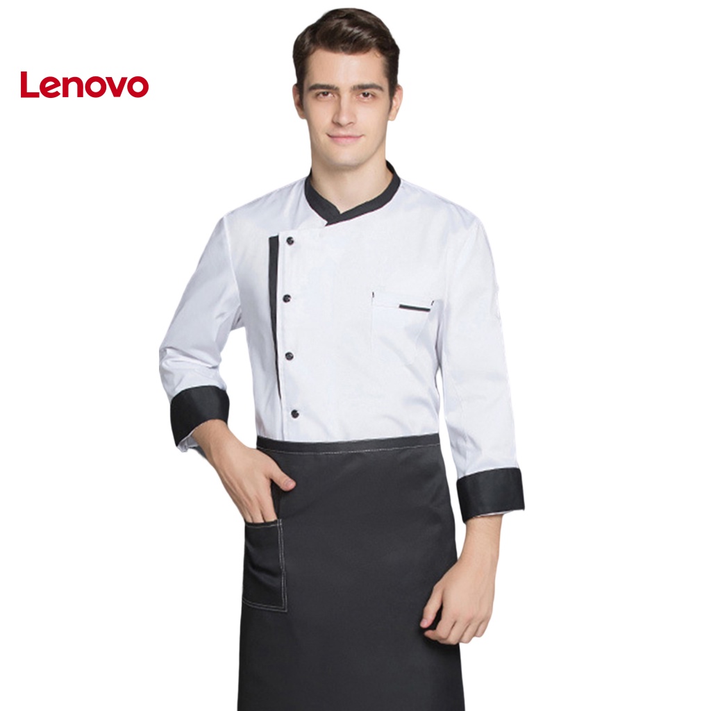 Áo Đầu Bếp Hoa Hướng Dương Tay Dài Cổ Đứng Phù Hợp Với Nhiều Màu Sắc Chống Bẩn Dễ Giặt Bánh Ngọt Cho Nam