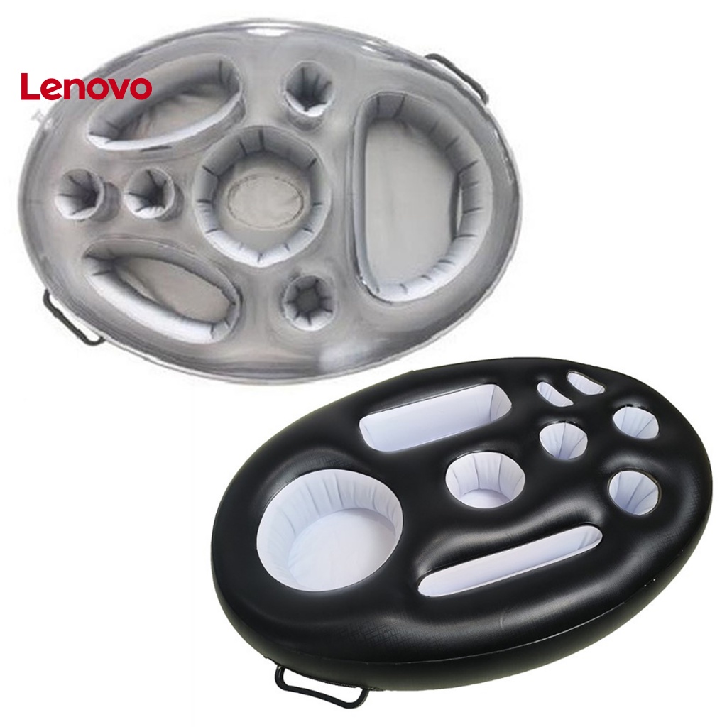 Phao Nổi PVC 8 / 9 Lỗ Có Tay Cầm Đựng Đồ Uống Hình Hoa Hướng Dương