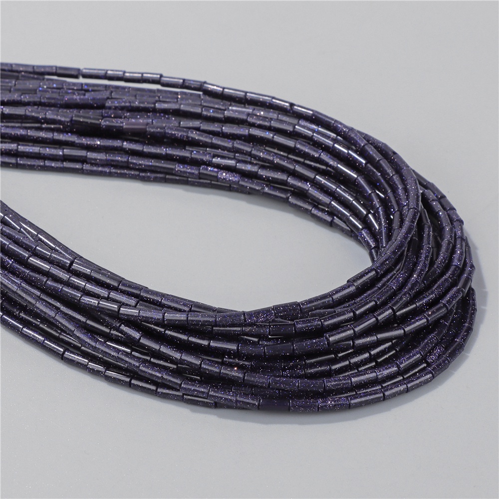 2x4mm Tự Nhiên Hình Trụ Ống Hạt Mã Não Ngọc Pha Lê Đá Quý Rời Đá Trang Sức Làm Tự Làm Vòng Tay Quyến Rũ 15 "