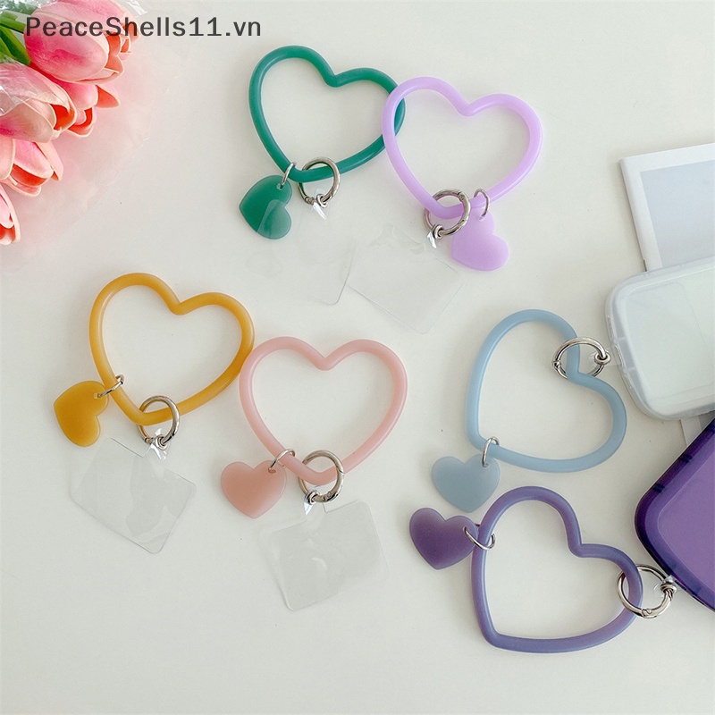 Vòng Đeo Tay Silicon Hình Trái Tim Chống Thấm Nước Chống Thất Lạc Thông Dụng Gắn Điện Thoại