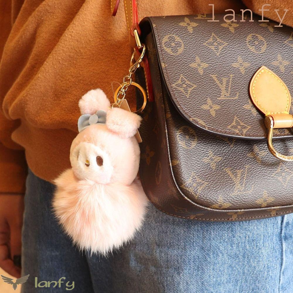 LANFY Móc Khóa Hình Búp Bê Nhồi Bông Kuromi Dễ Thương