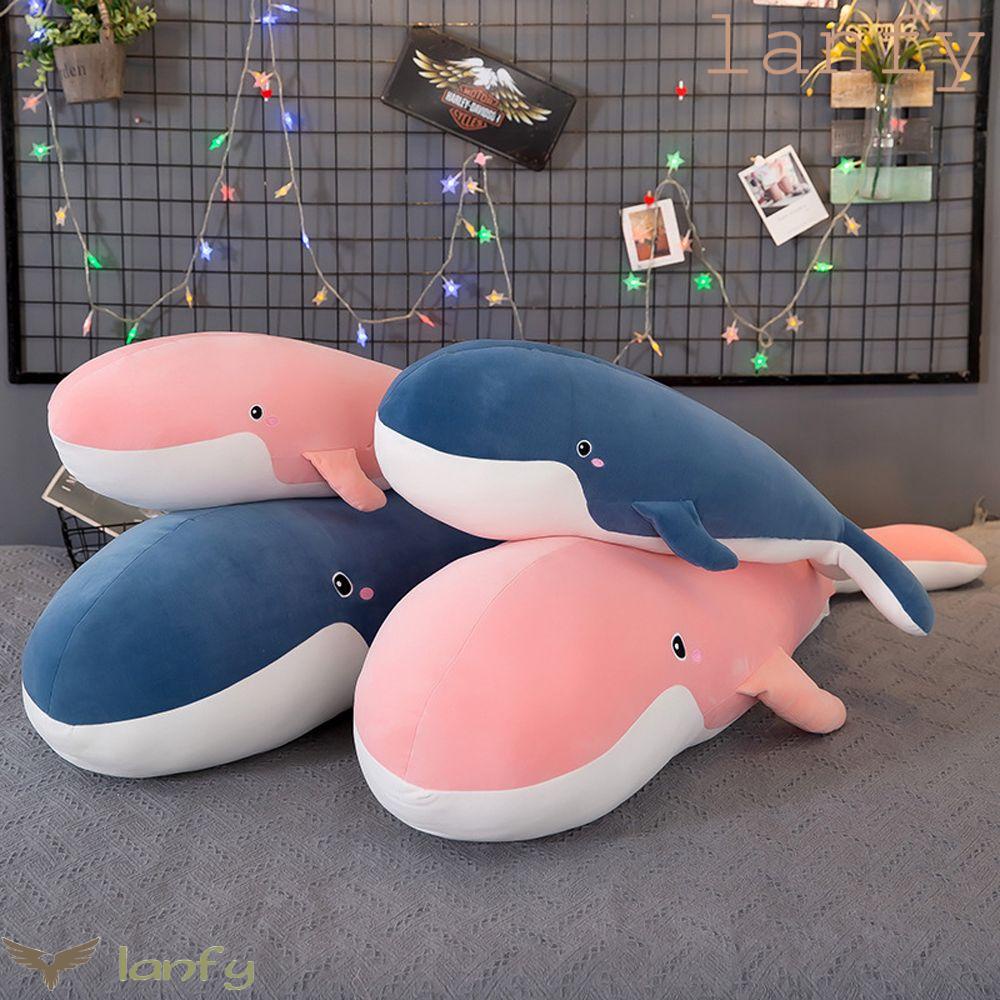 LANFY Cá Voi Nhồi Bông Mềm Mại Trang Trí