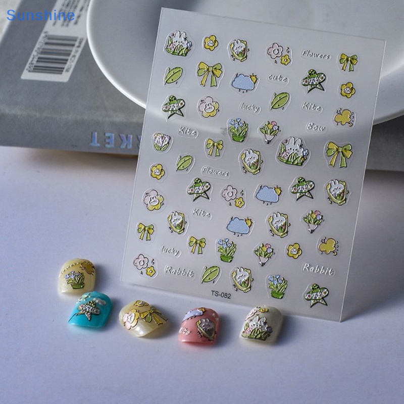 1 Tờ Nhãn Dán Trang Trí Móng Tay Họa Tiết Hoa Phong Cách Bohemia