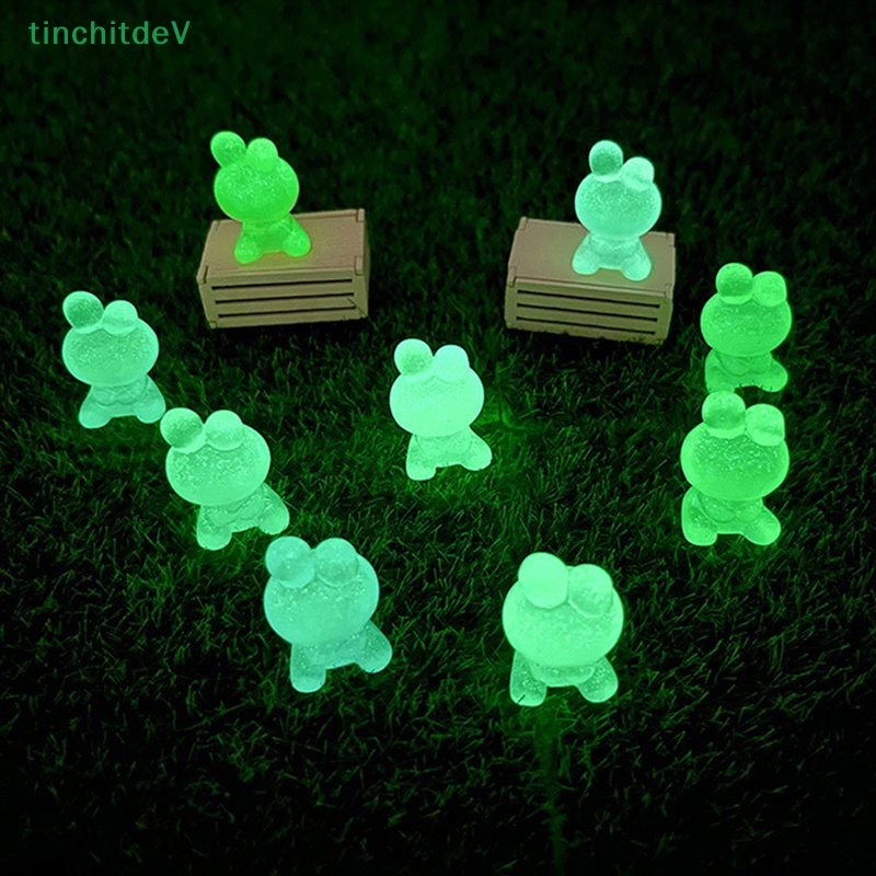 [TinchitdeV] Bộ 2 Thỏ Nhựa Dạ Quang Mini Dễ Thương Trang Trí Xe Hơi