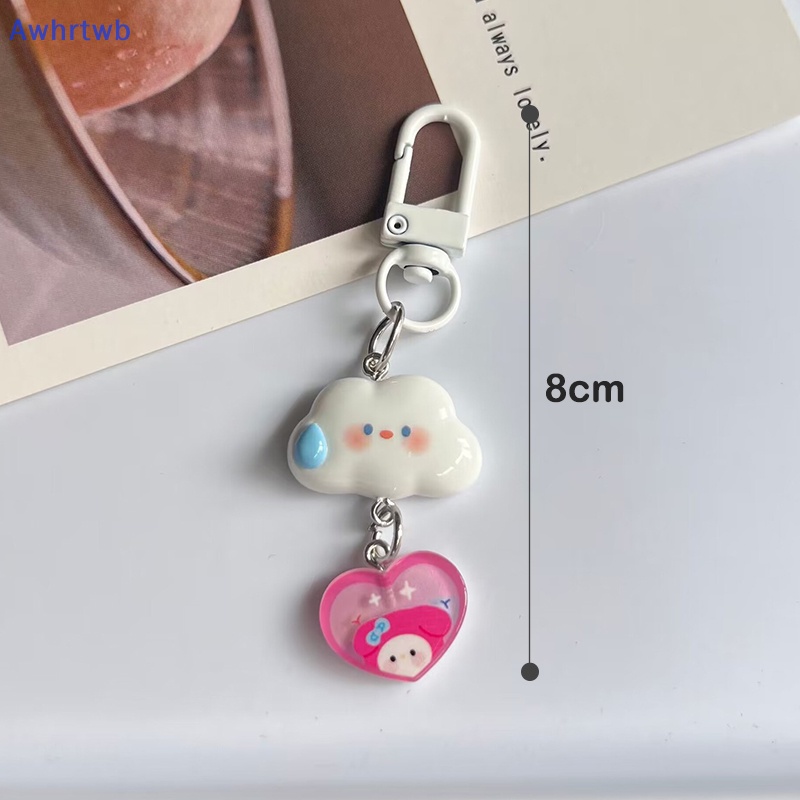 Móc Khóa Hình Đám Mây Hoạt Hình Dễ Thương Bằng Nhựa Resin Mới