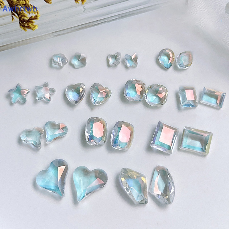 Awhrtwb Đá Pha Lê Dạng Nhấn Hình Sao Biển Trái Tim Resin Trang Trí Móng Tay Nghệ Thuật