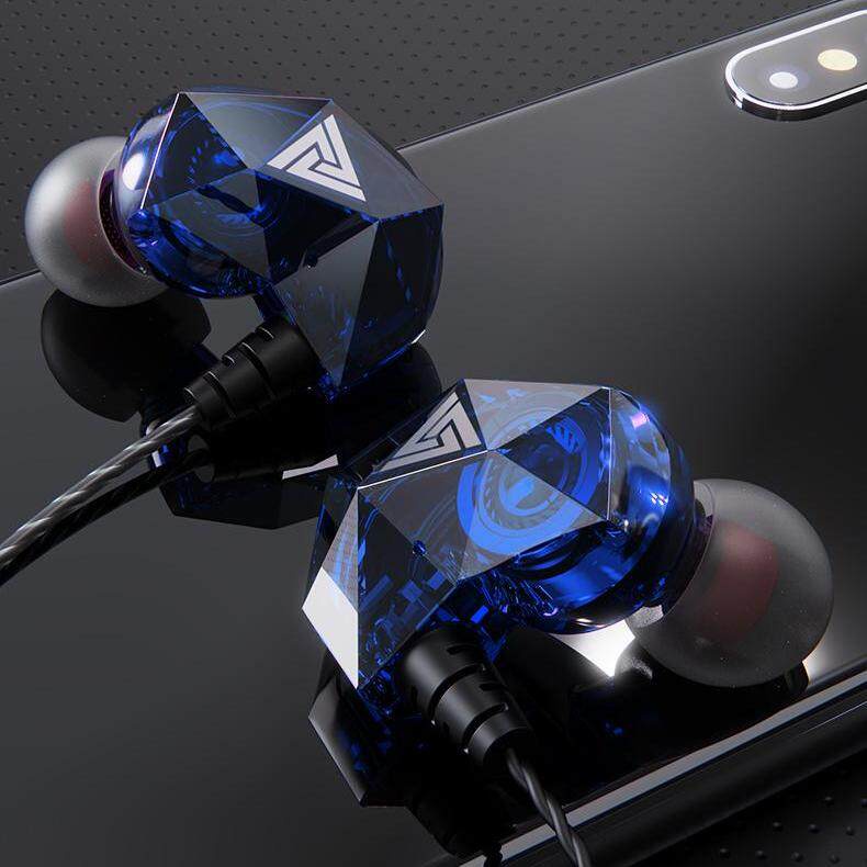 Tai Nghe Thể Thao Nhét Tai Jack 3.5mm Âm Thanh Siêu Trầm Có Micro deerlu02