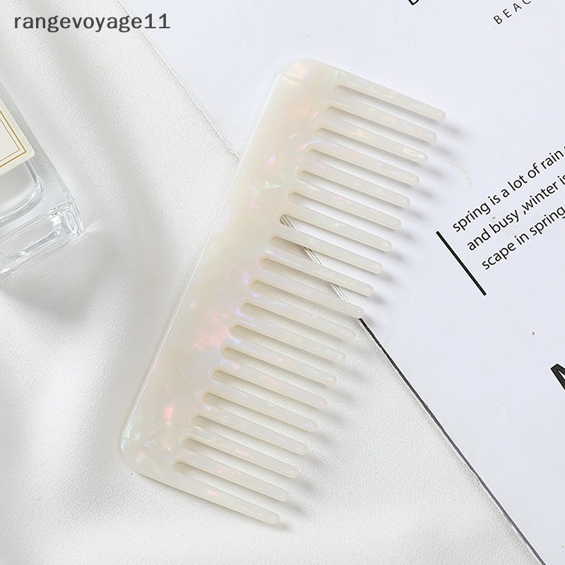 1 Lược Chải Tóc Acetate Nhiều Màu Phong Cách Hàn Quốc