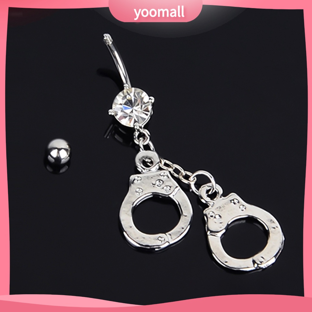 Khuyên Rốn Hình Còng Tay Đính Đá Cá Tính Cho Nữ
