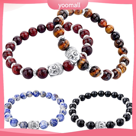 Vòng Tay Chuỗi Hạt Đá Tự Nhiên Thời Trang Cho Nam