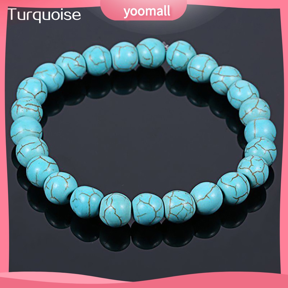 Vòng Tay Chuỗi Hạt Đá Tự Nhiên Thời Trang Cho Nam Và Nữ