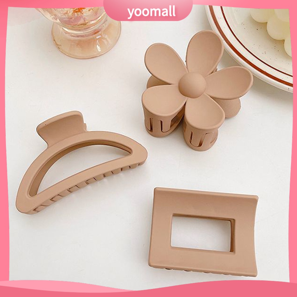 Kẹp Tóc Cà Phê Hình Hoa Nhiều Kiểu Dáng Chống Trượt Kích Thước Lớn