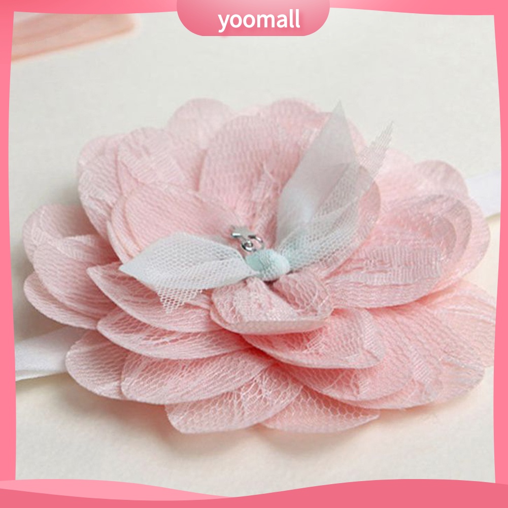 Băng Đô Ren Hoa Co Giãn Xinh Xắn Cho Bé Gái