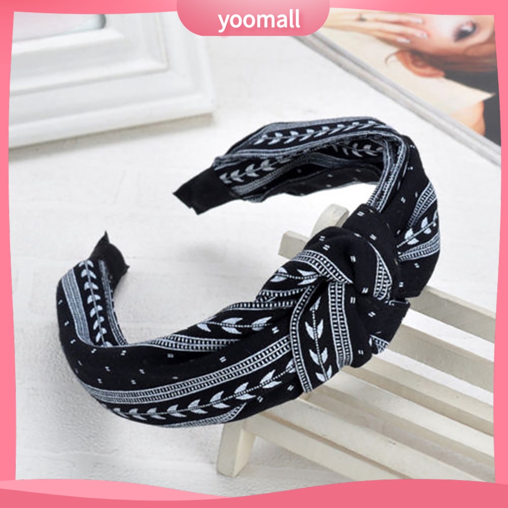 Băng Đô Thắt Nút Chéo Bằng Vải Thoải Mái Quyến Rũ Mặc Hàng Ngày Cho Cuộc Sống Hàng Ngày