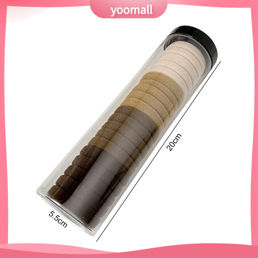 [YM] Set 20 Dây Buộc Tóc Cao Su Co Giãn Độ Đàn Hồi Cao Có Thể Tái Sử Dụng Cho Phái Nữ Hàng Ngày