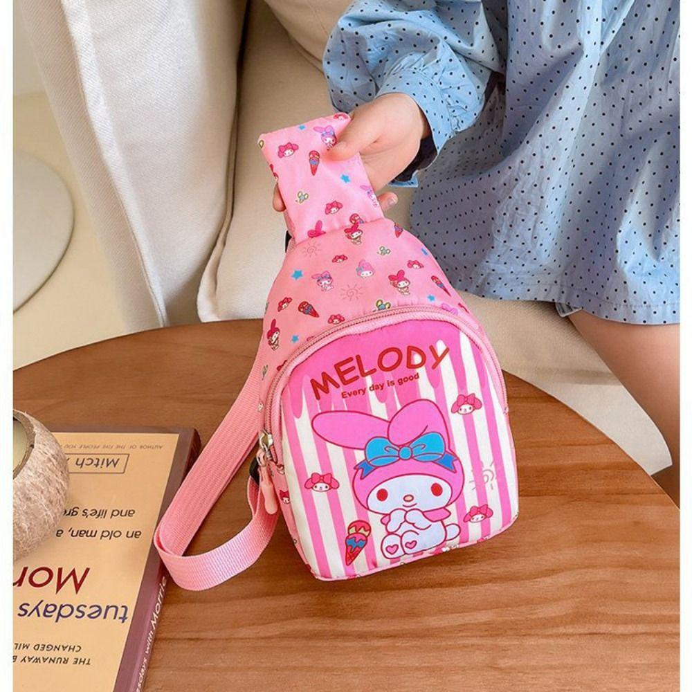 ANEMONE Túi Đeo Chéo Ngực Đựng Tiền Xu Mini Kuromi Hoạt Hình Cinnamoroll Kuromi Thời Trang Thích Hợp Làm Quà Tặng Cho Trẻ Em