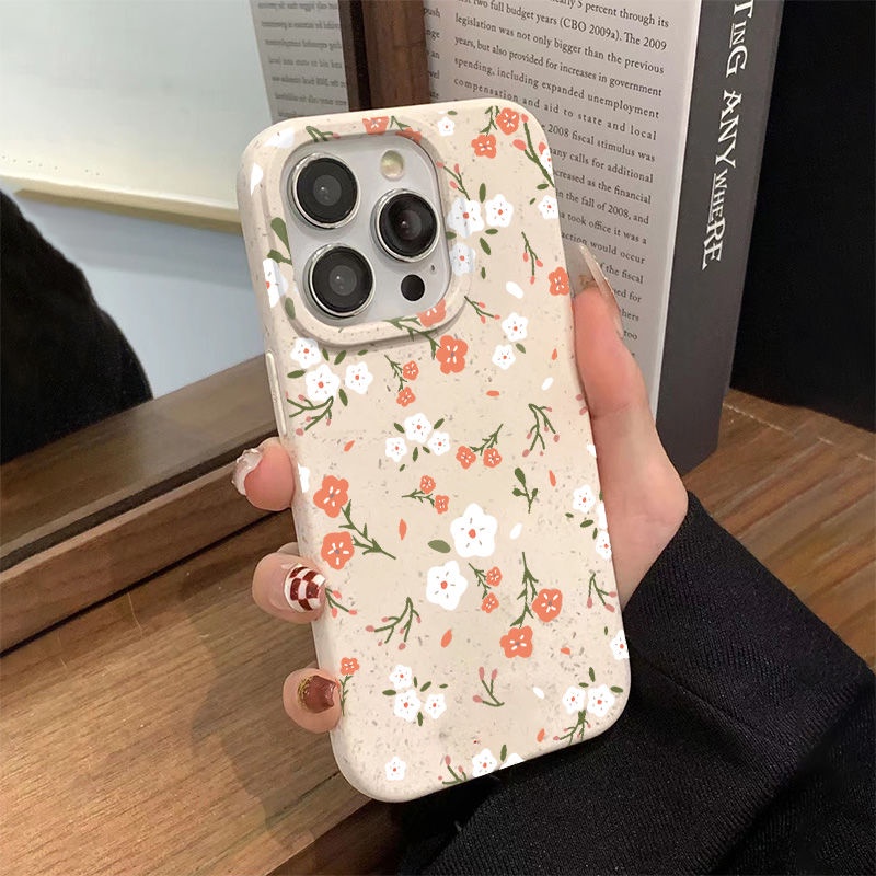 Ốp Điện Thoại Mềm Chống Sốc In Họa Tiết Hoa Đơn Giản Bảo Vệ Toàn Diện Cho Iphone 11maxplus13 714pro 128 WRJ7