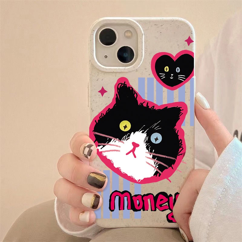 Ốp Điện Thoại Dẻo Họa Tiết Chú Mèo Dễ Thương Chống Sốc Cho Iphone12Pro 78p13 11 max 14pro