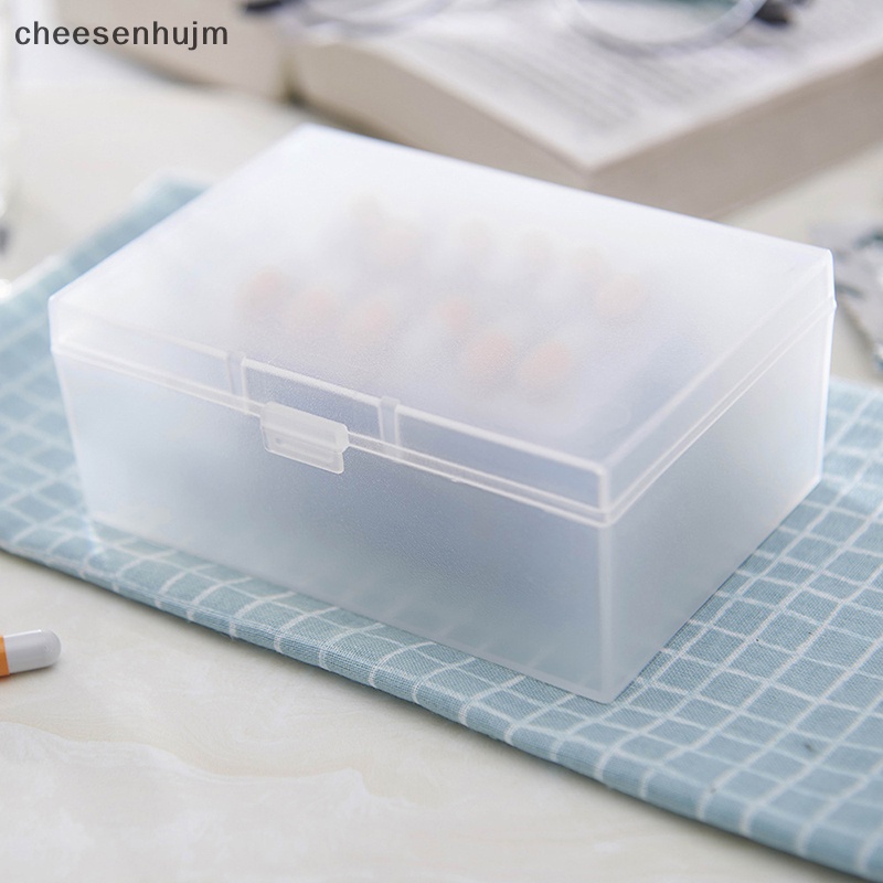 Hộp Nhựa Trong Suốt Mini Hình Chữ Nhật Đựng Trang Sức Chống Bụi Siêu Bền