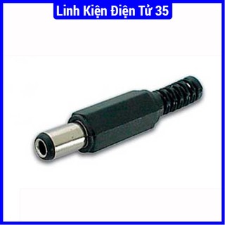 Đầu Jack DC 3.5x1.5mm - đực, màu đen