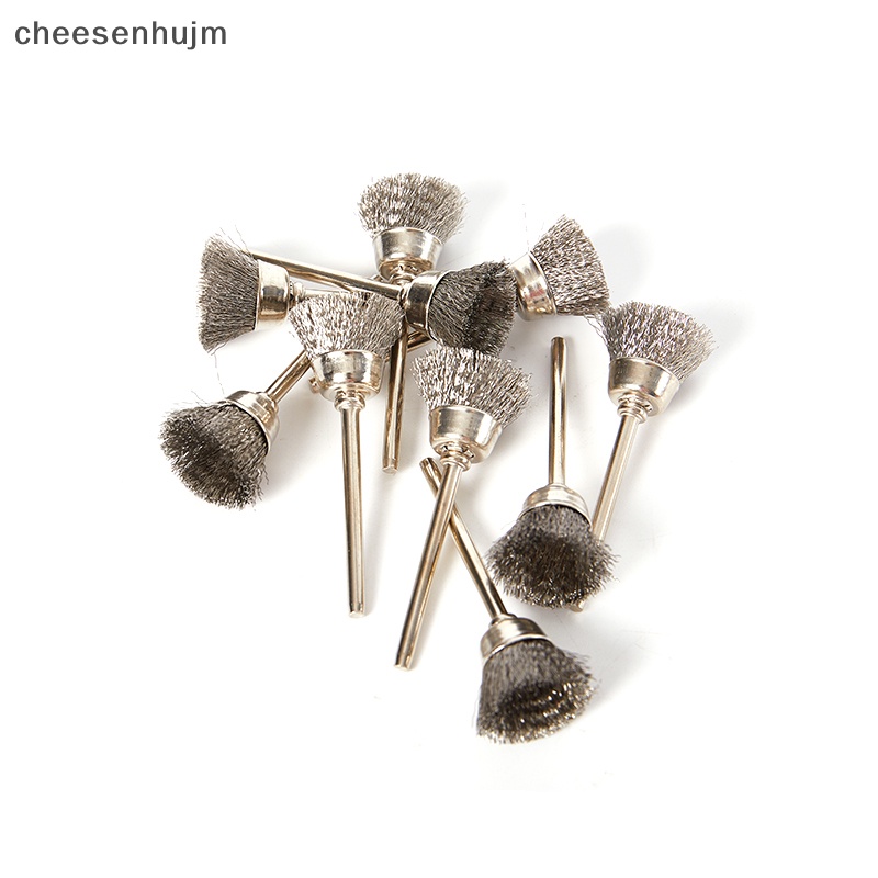 Set 10 Chổi Sợi Thép Đánh Bóng Loại Bỏ Rỉ Sét Tiện Dụng