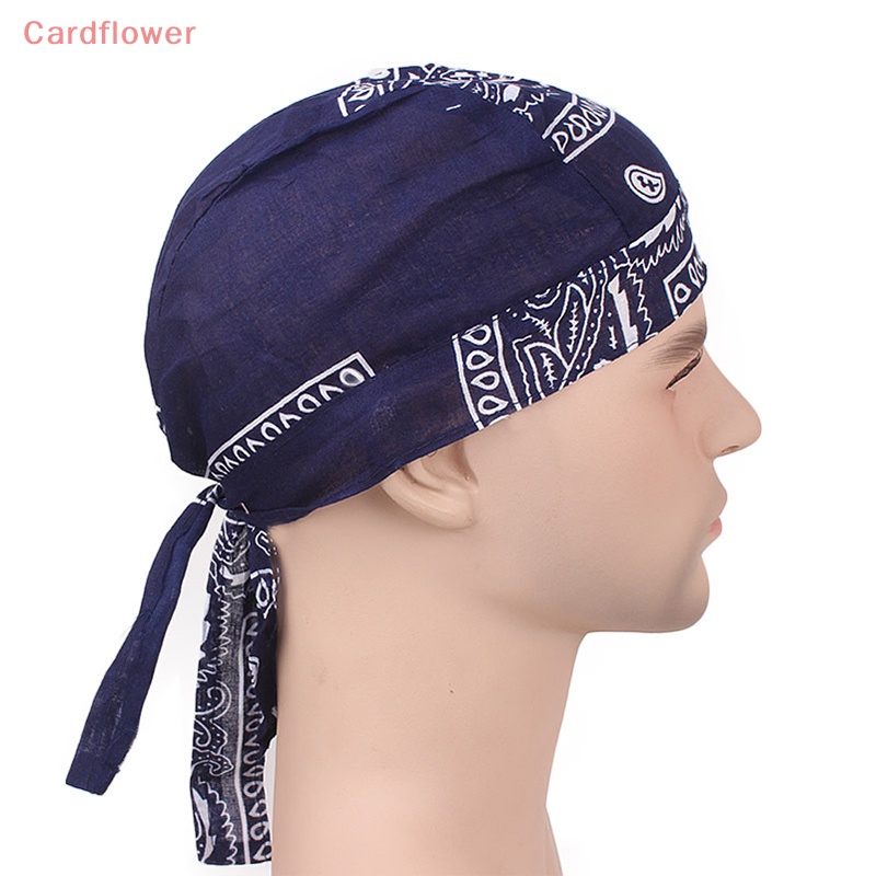 < Cardflower > Khăn Trùm Đầu Bandana Bằng Cotton Phong Cách Cướp Biển Hip hop Mới Dành Cho Nam Và Nữ