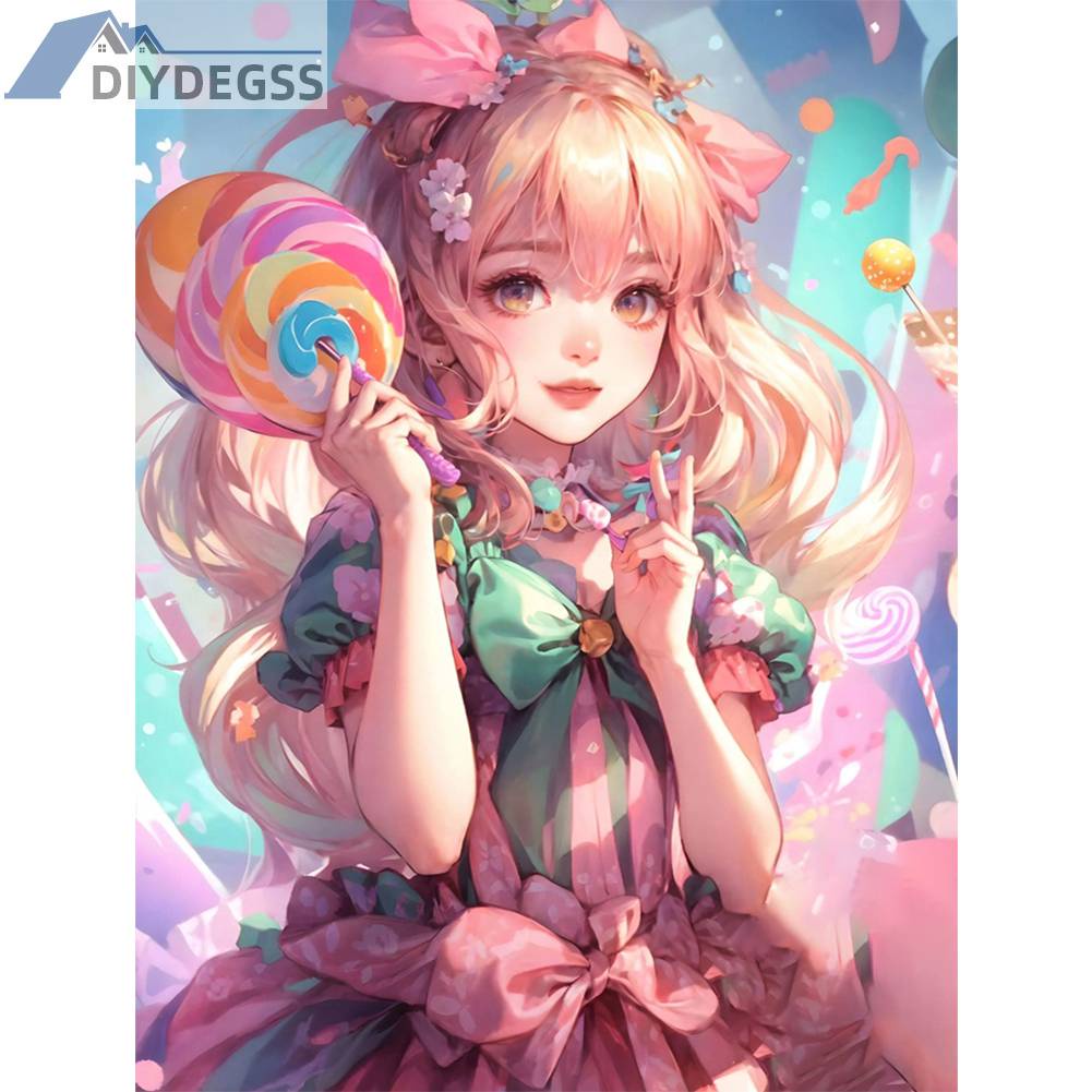 Toàn Bộ Bộ Tranh Thêu Chữ Thập 11CT Bằng cotton Thân Thiện Với Môi Trường Hình Cô Gái