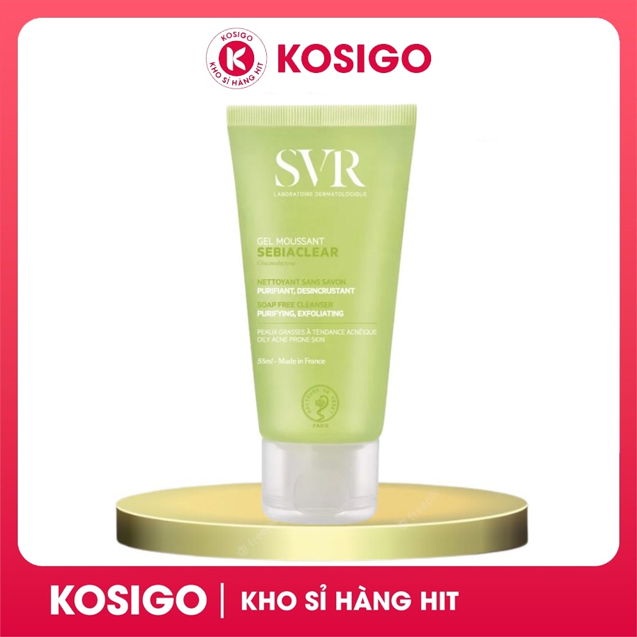 Sữa Rửa Mặt SVR Sebiaclear Gel Moussant 200ml Pháp dành cho da dầu mụn, nhạy cảm, da hỗn hợp