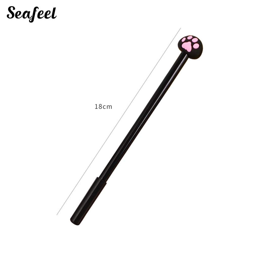 Bộ 2 Bút Mực Gel Hình Dấu Chân Mèo Dễ Thương