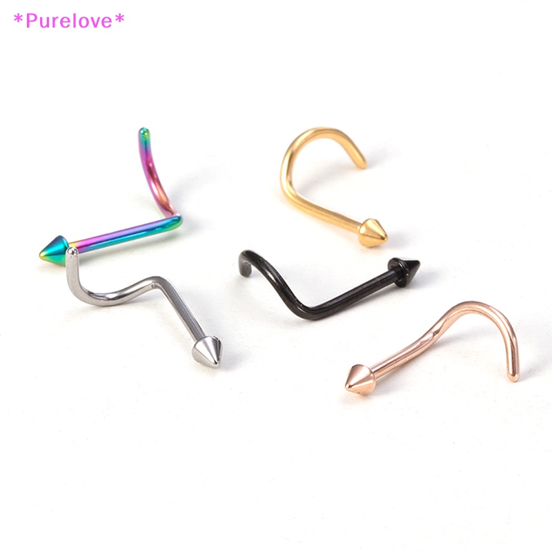 Set 5 Khuyên Mũi Bằng Thép Không Gỉ Cá Tính Cho Nam Và Nữ Mới