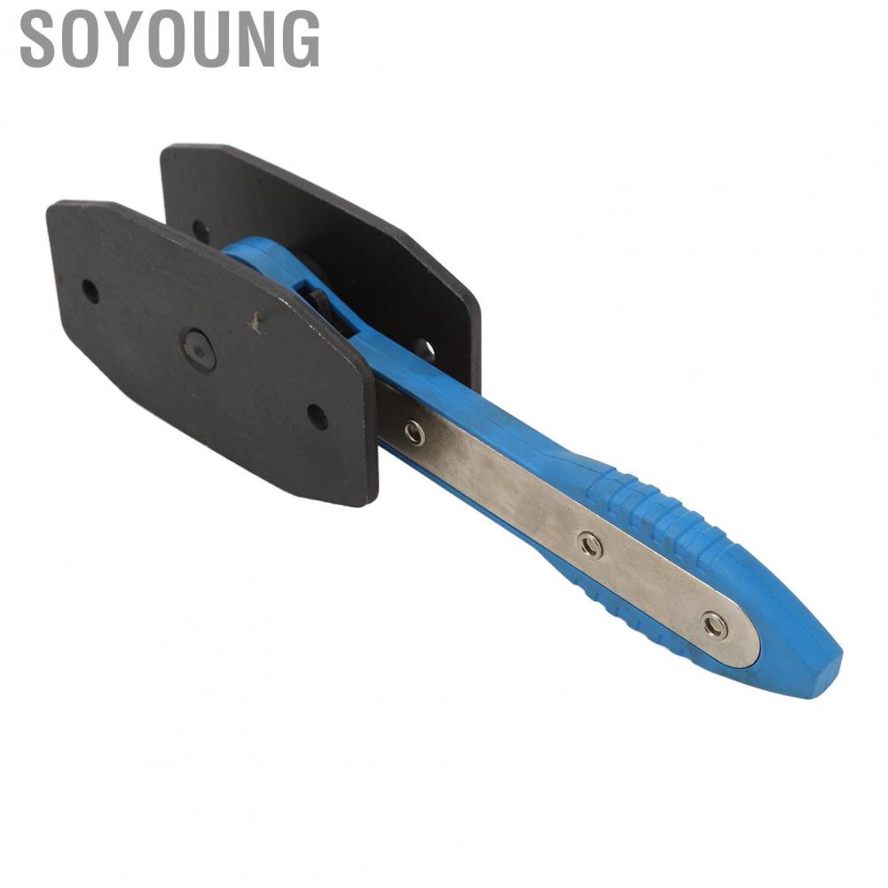 Soyoung Brake Caliper Press Tool Ratchet Wrench Spreader Tools Blue with 2 Pairs Of Plates for Most Trucks Vehicles