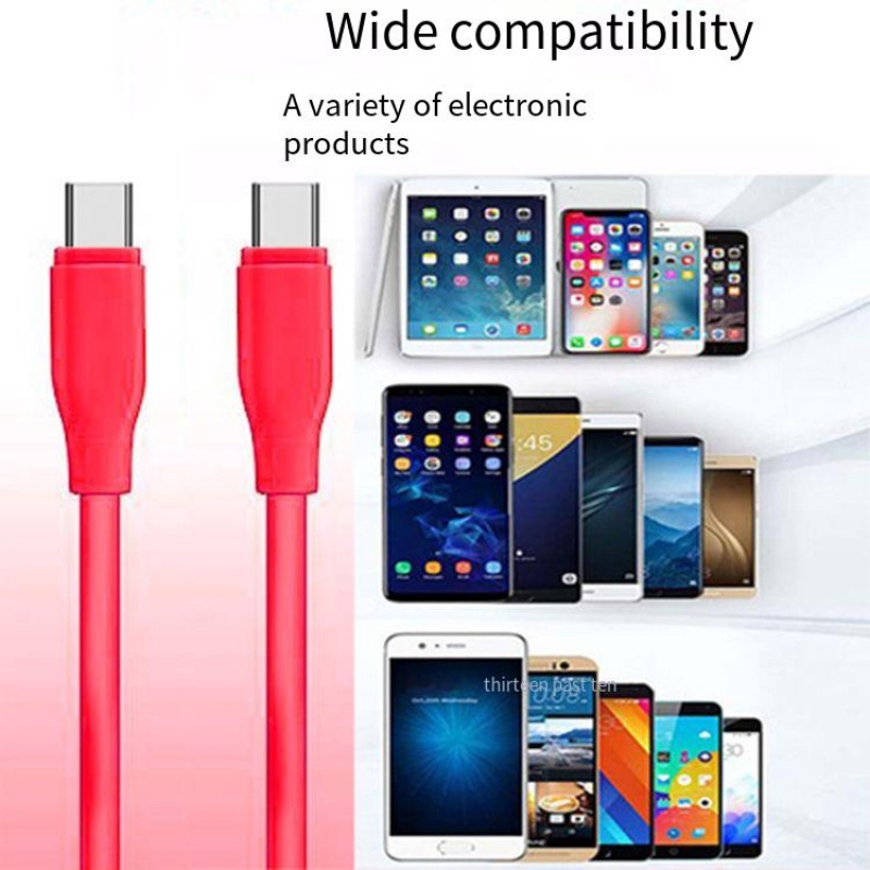 Dây Cáp Sạc Nhanh Loại C 60W Hai Đầu Nhiều Màu Sắc Dành Cho Máy Tính Bảng PC Laptop Android Huawei Phone PD