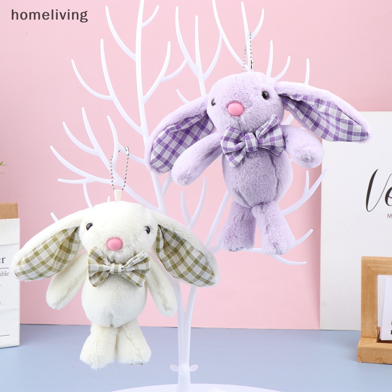 Móc Khóa Thỏ Nhồi Bông Mềm Mại Dễ Thương