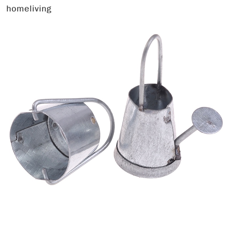 Set 2 Mô Hình Bình Nước Kim Loại Mini Tỉ Lệ 1: 12 Trang Trí Nhà Búp Bê