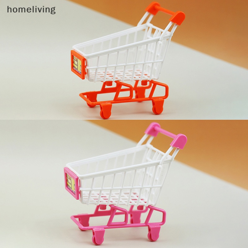 Mô Hình Xe Đẩy Mua Sắm Mini Tỉ Lệ 1: 12 Trang Trí Nhà Búp Bê