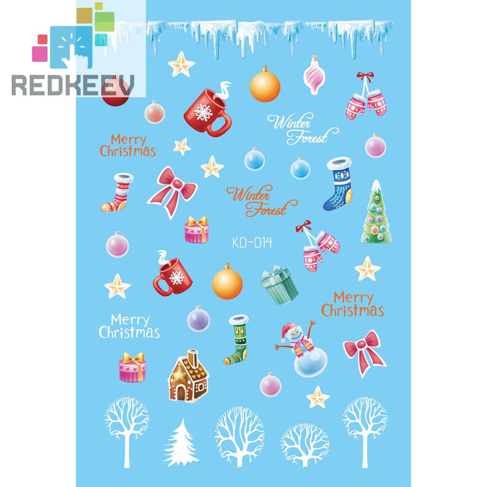 Bộ 12 Miếng Dán Trang Trí Móng Tay Họa Tiết Hoạt Hình Dễ Sử Dụng DIY