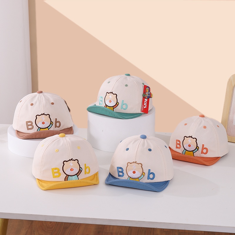 Mũ Bóng Chày Chống Nắng Vành Mềm Hoạ Tiết Hoạt Hình Thời Trang Mùa Hè Cho Bé 1-2 Tuổi