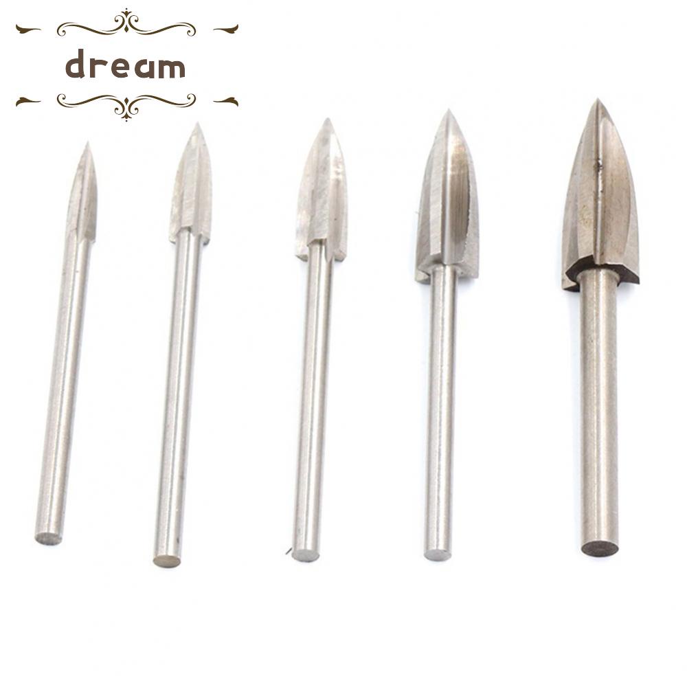 【DREAMLIFE】Drill Bit White Steel Woodworking 3mm Diameter For Carving Milling Cutter