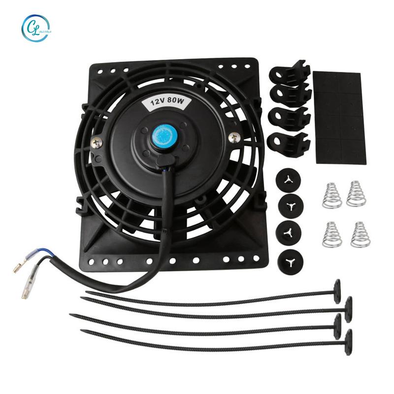 Quạt Tản Nhiệt 6 Inch 650CFM 12V 80W Siêu Mỏng Kèm Giá Đỡ Tiện Dụng