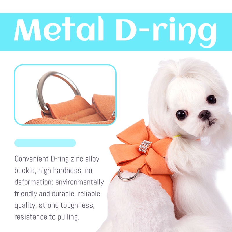 HamshMoc Bộ Dây Dắt Chó Đi Dạo Mềm Mại Gọn Nhẹ Tháo Gỡ Nhanh Có Thể Điều Chỉnh