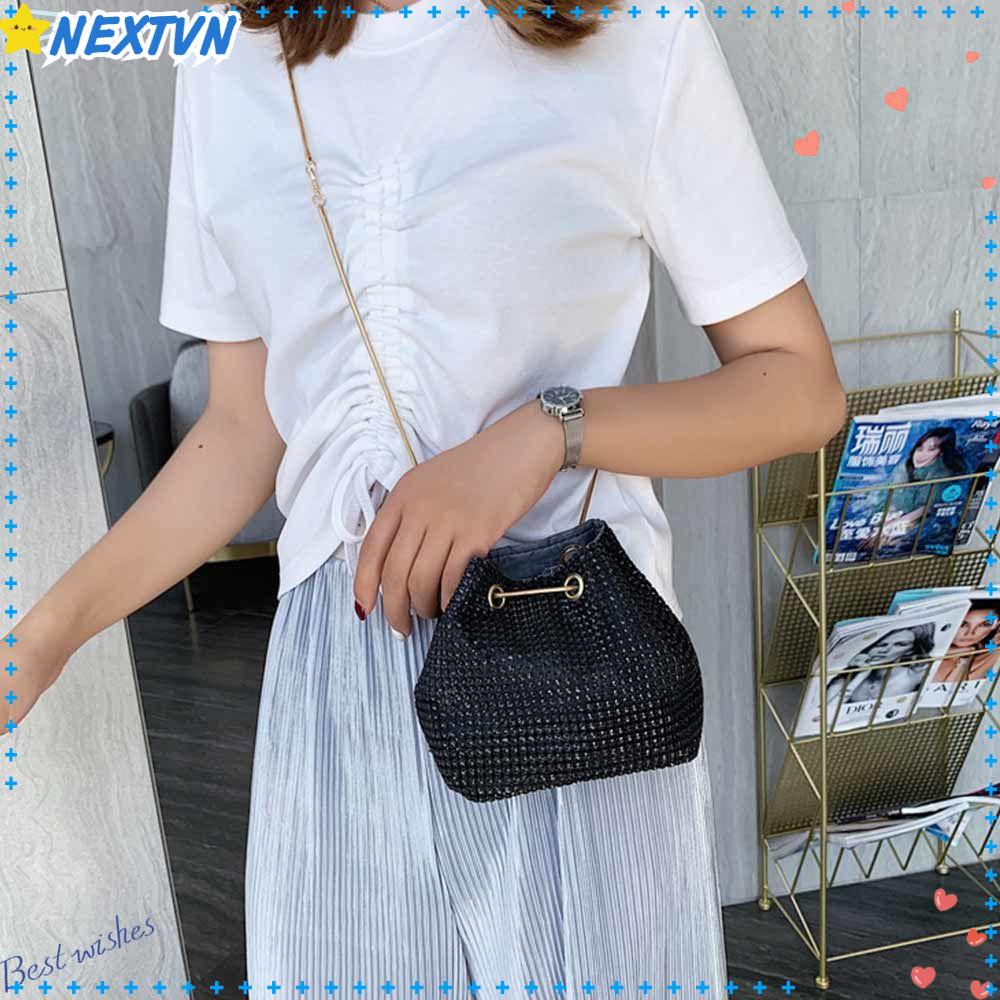 Túi Đeo Chéo Hình Xô Lấp Lánh Cho Nữ