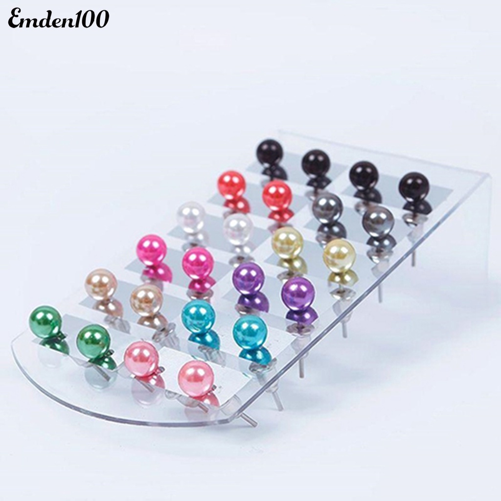 Set 12 Cặp Bông Tai Ngọc Trai Giả Thời Trang Nữ