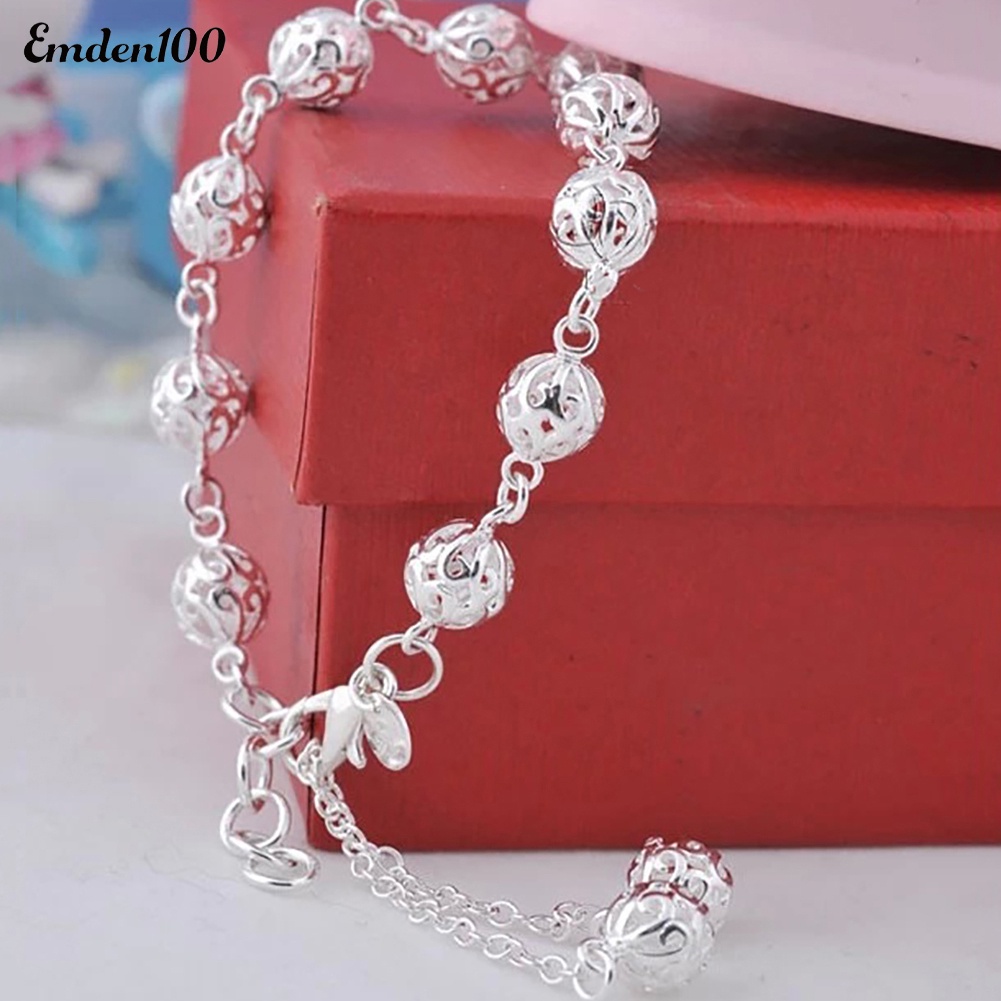 Vòng Tay Mặt Tròn Rỗng Màu Trơn Thời Trang Cho Nữ