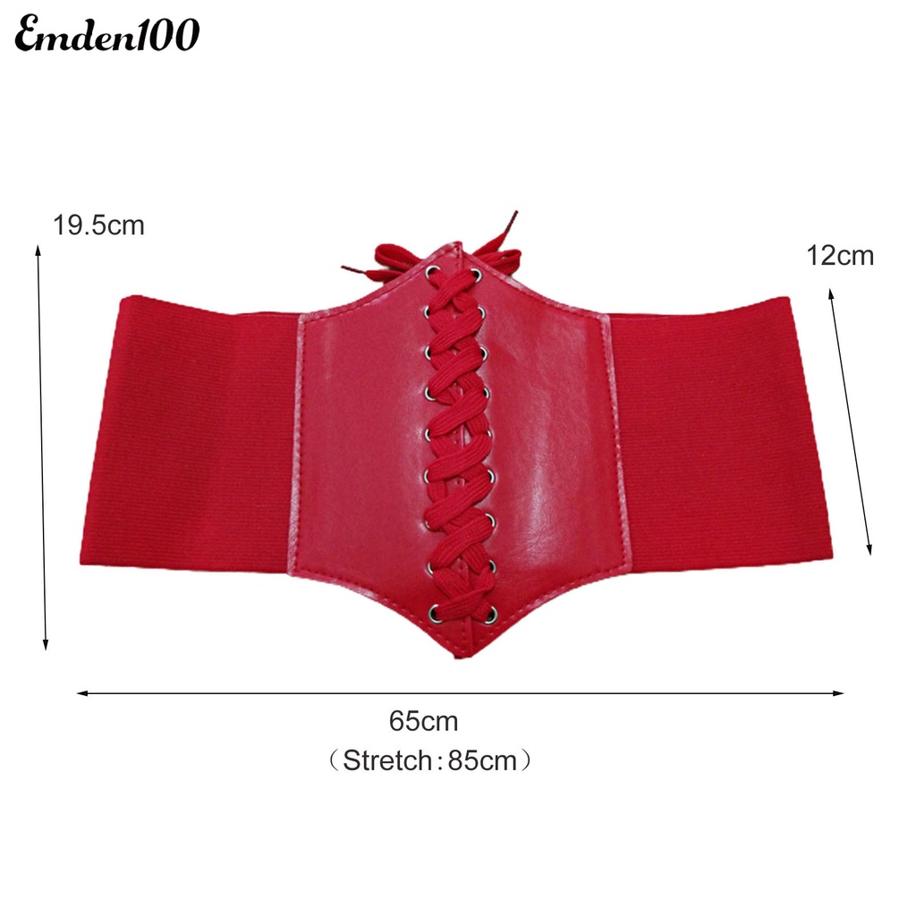 Thắt Lưng Giả Da Bản Rộng Co Dãn Định Hình Cơ Thể