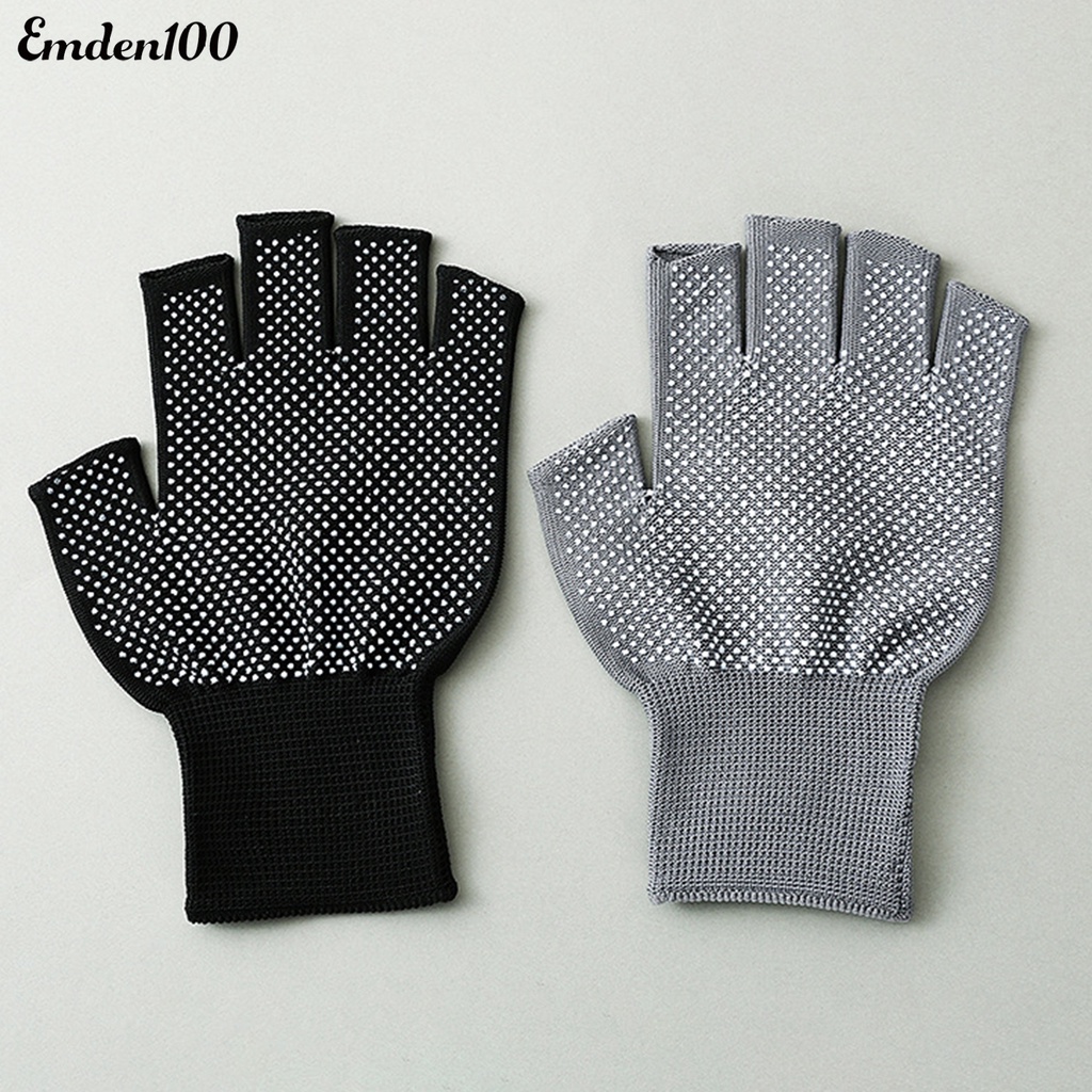 Set 2 Đôi Găng Tay Hở Ngón Chống Trượt Tiện Lợi