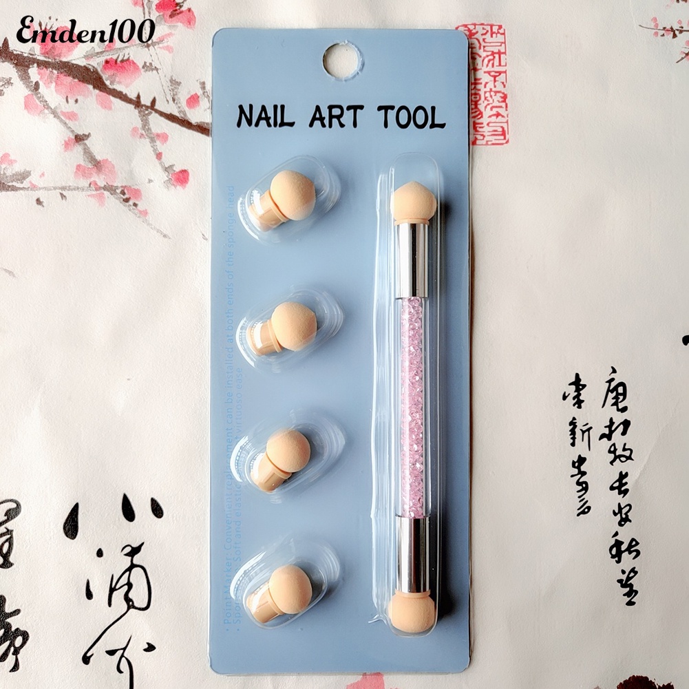 Bút Mút Hai Đầu Di Động Không Nhòe Dùng Vẽ Móng Nghệ Thuật